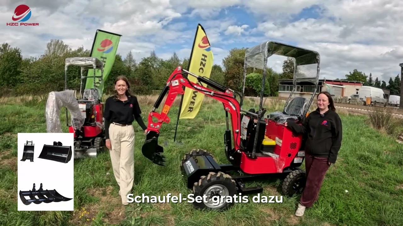 🚜 HZC Power Minibagger BVR600K &ndash; Kompakt, wendig & kraftvoll!