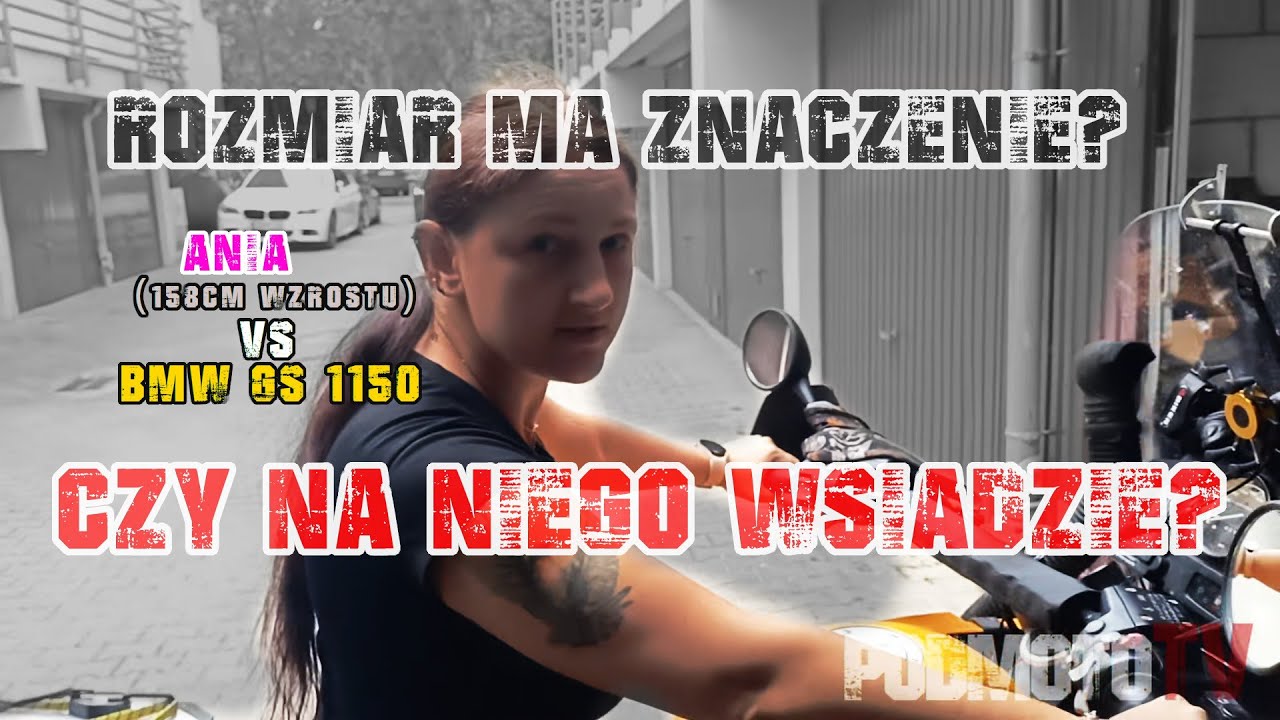 Ania (158cm wzrostu) vs GS1150 z obniżonym siodłem | #motocykle #podmotoTV