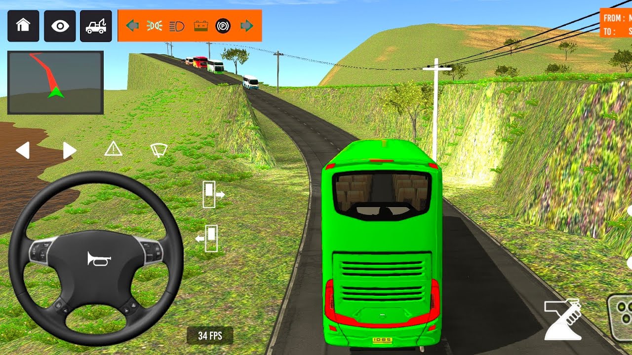 euro coach bus simulator 😭🚌|| new coach bus simulator part- 01 Android gameplay 91