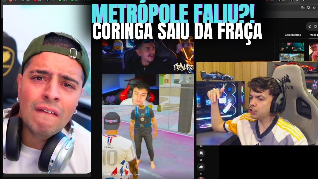 CORINGA SAIU DA FRANÇA | F METRÓPOLE | TODURO pegou o PIT | - BKINHO 