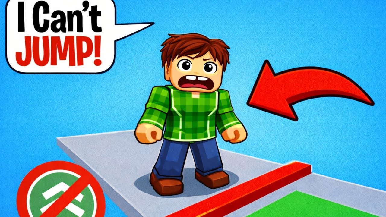Parkour but i can't jump (In roblox)