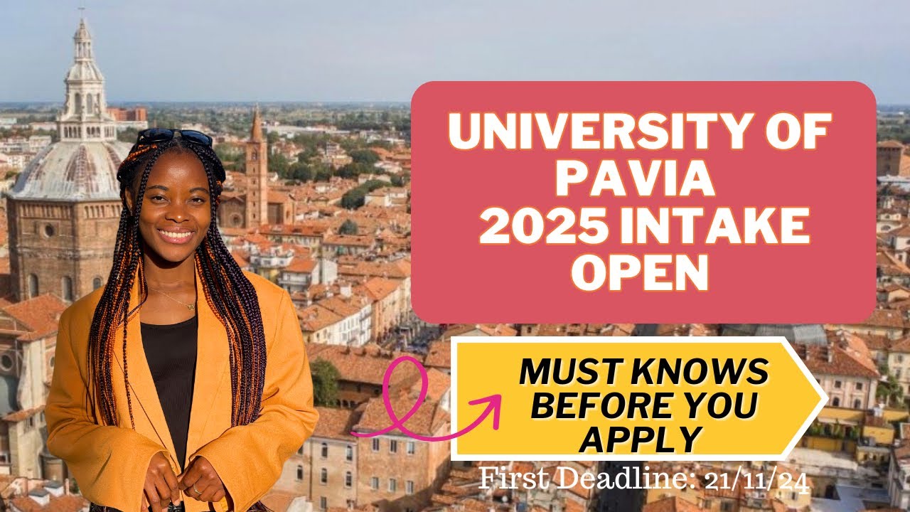 UNIVERSITY OF PAVIA 2025 INTAKE OPEN| REQUIREMENTS, SCHOLARSHIPS |STUDY IN ITALY 2025
