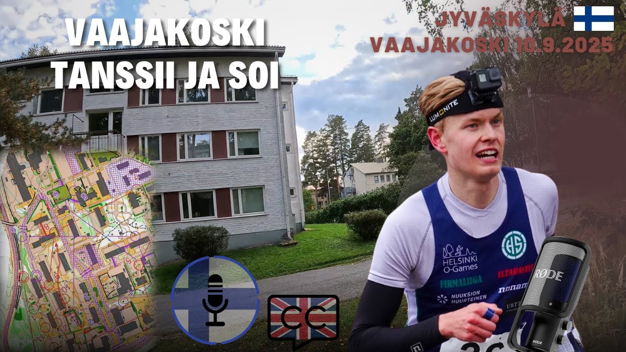 Sprinttivedot Vaajakoskella | Suunnistusvideo selostuksella