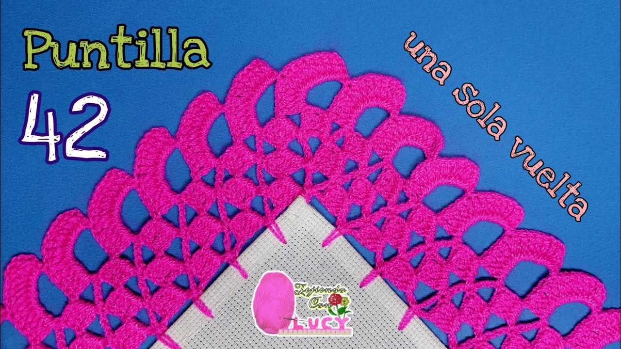 Puntilla 42 /puntilla  de una sola vuelta para mantel o servilleta