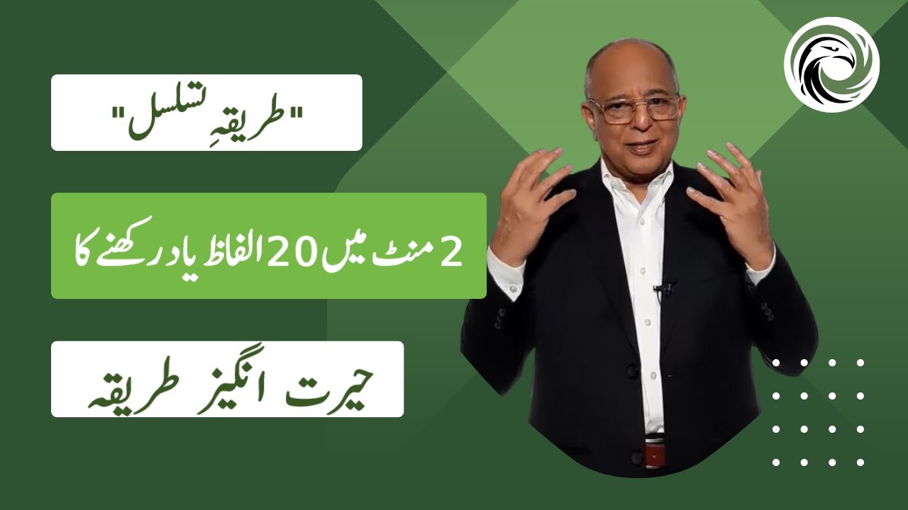 How To Memorize 20 Words in 2 Minutes | Chain Linking Method | Urdu - हिंदी