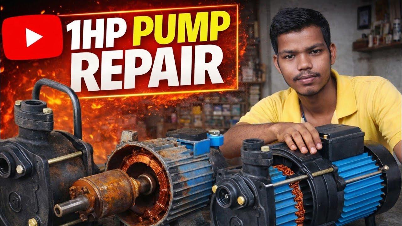 1hp z pamp motar Disassemble এক ঘোড়া জলের মটর খোলার নিয়ম