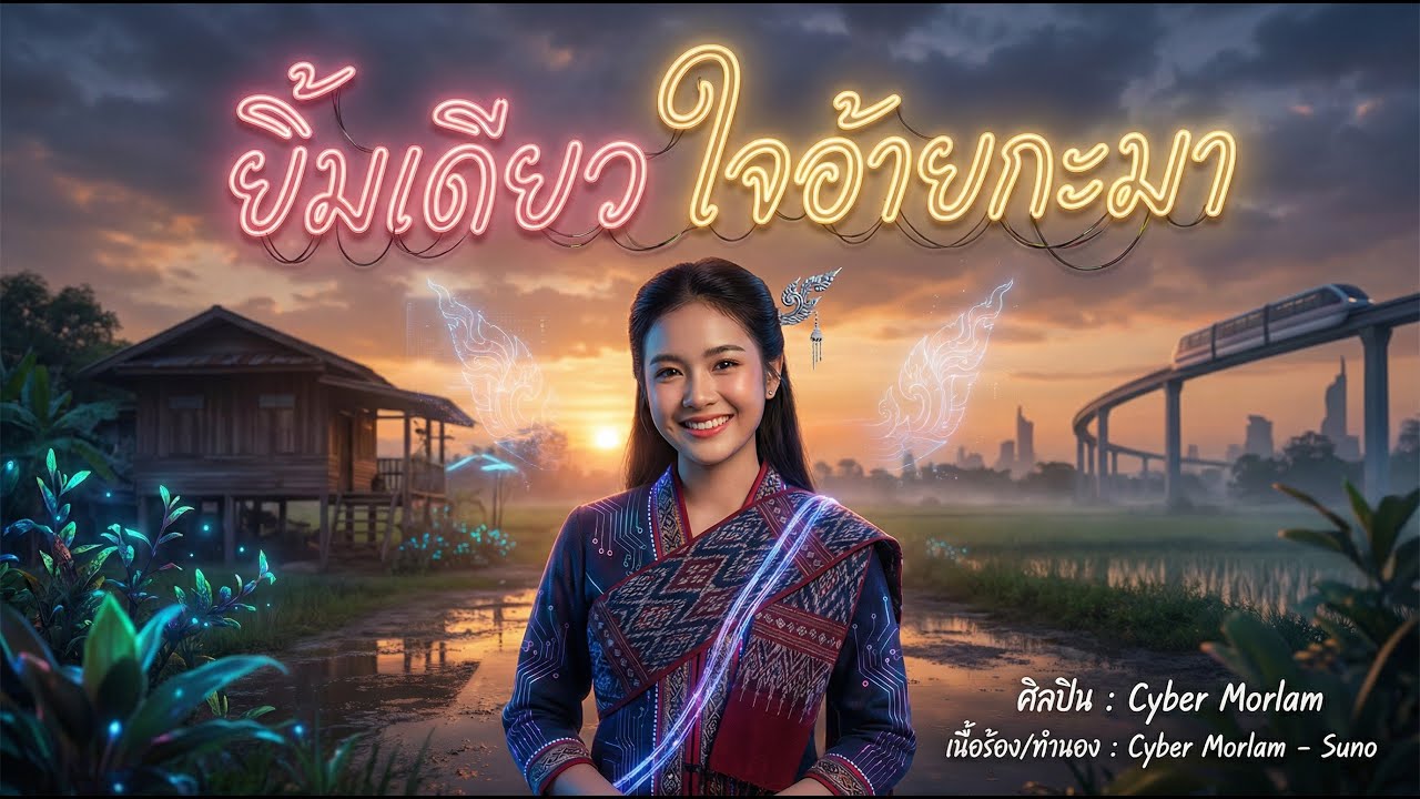 ยิ้มเดียว ใจอ้ายกะมา - Cyber Morlam [Official Audio]