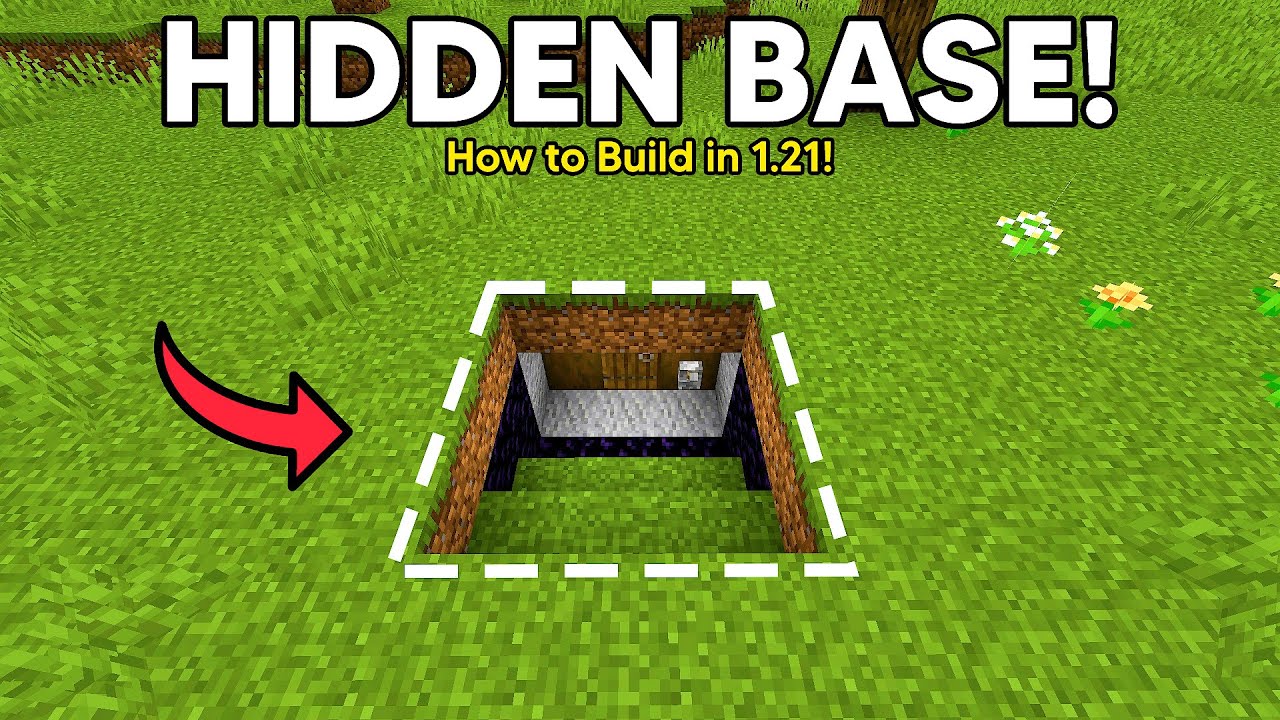 EASY Secret Base in Minecraft FOR ANY WORLD! (1.21+)