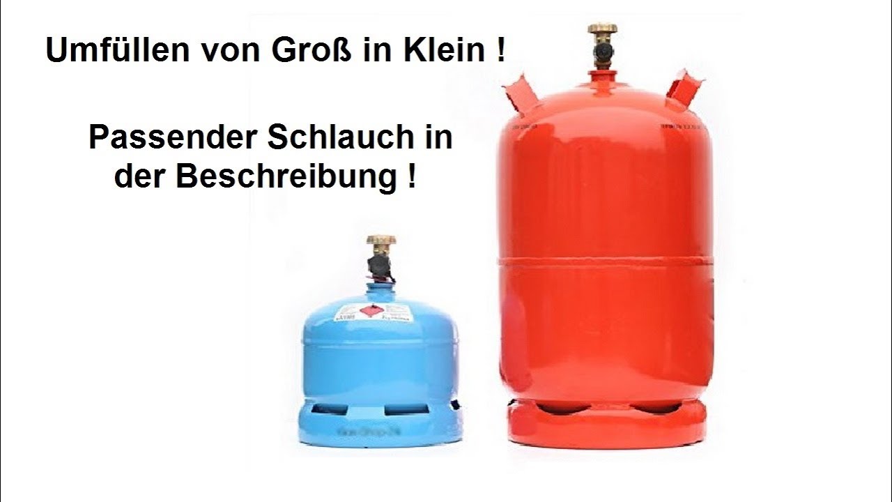 ★Umfüllen in 2kg Propangas Flasche ! Tschüss Gampingaz 907 !  ↓★Tipp's★↓