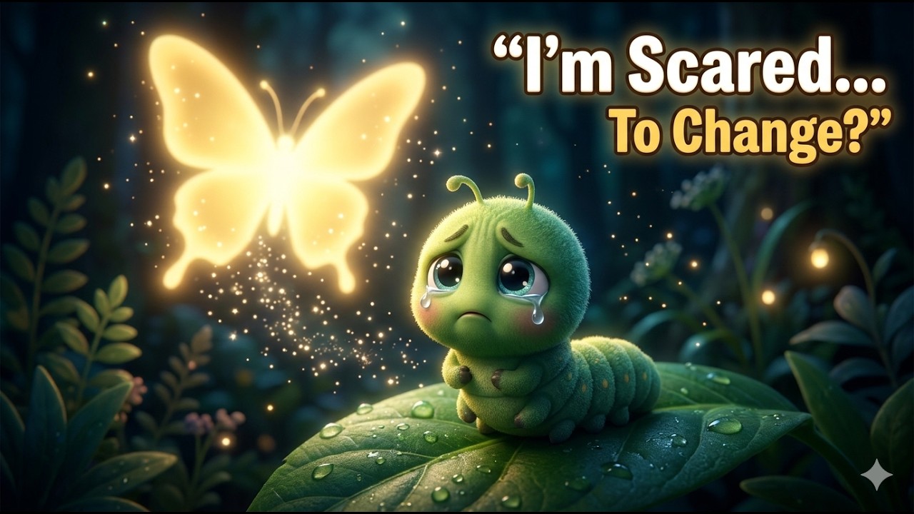 The Caterpillar Who Was Afraid to Transform 🐛🦋#bedtimestories  #relaxingvideo #asmr