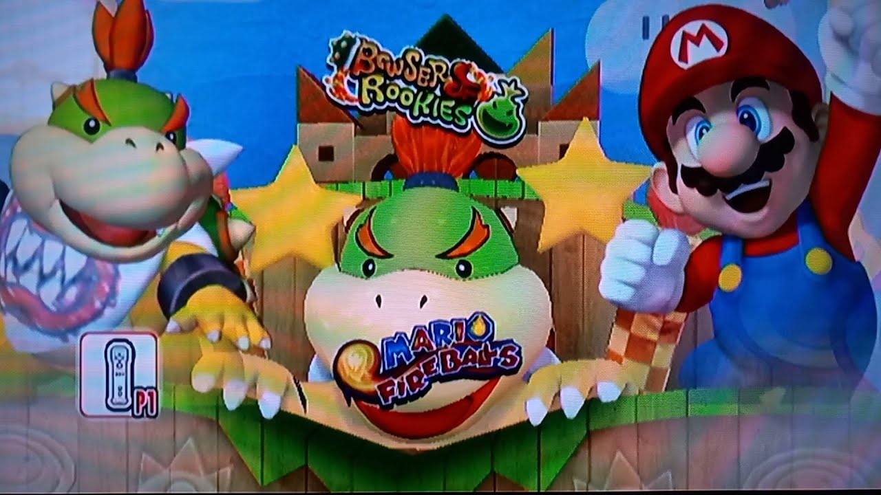 Mario Super Sluggers- Bowser jr. vs Mario
