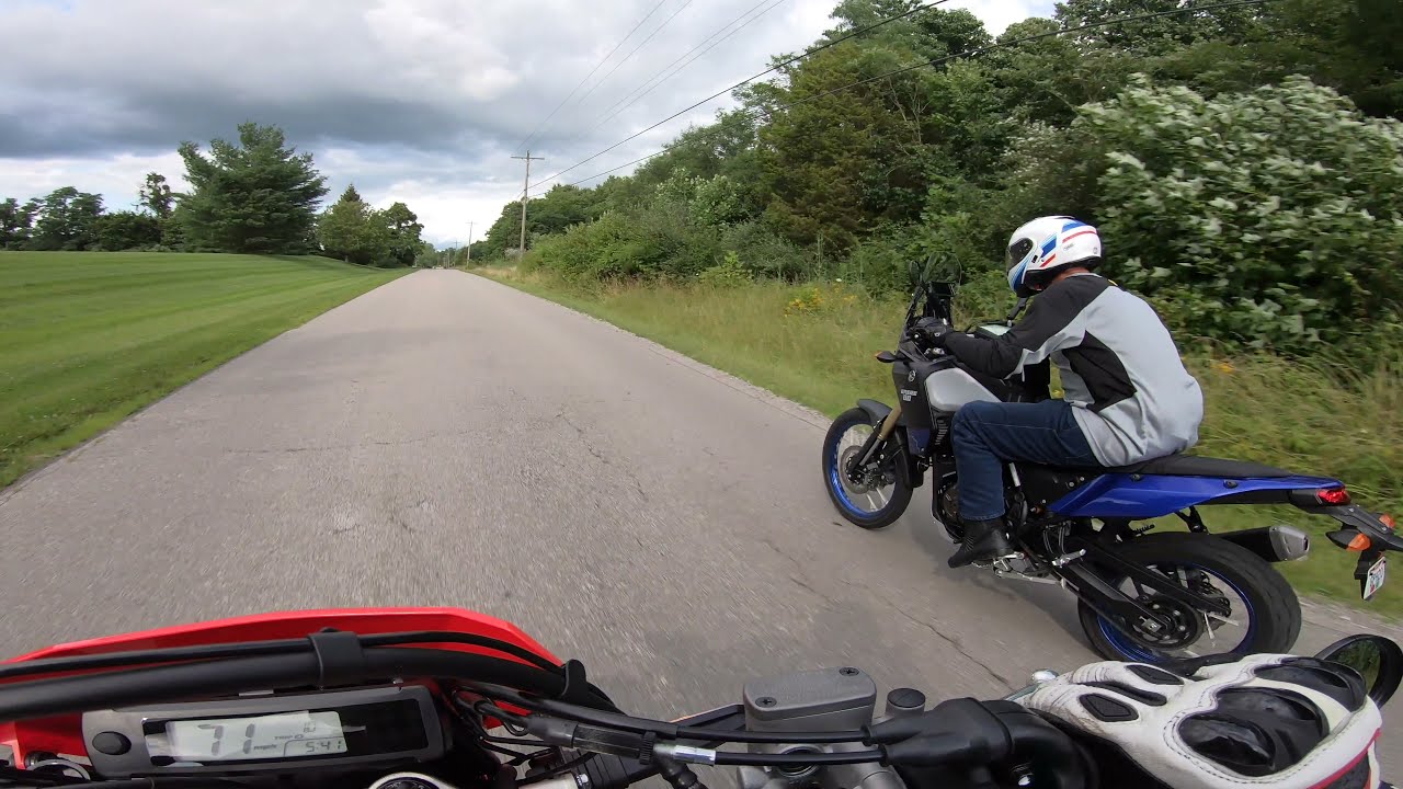 2021 Tenere 700 VS CRF450L RACING!