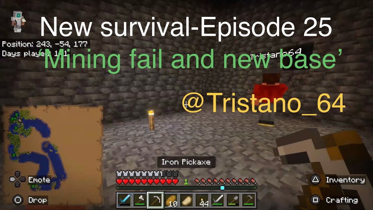 New survival episode 25 ‘Mining fail and new base’ @Tristano_64  #jackdb504 