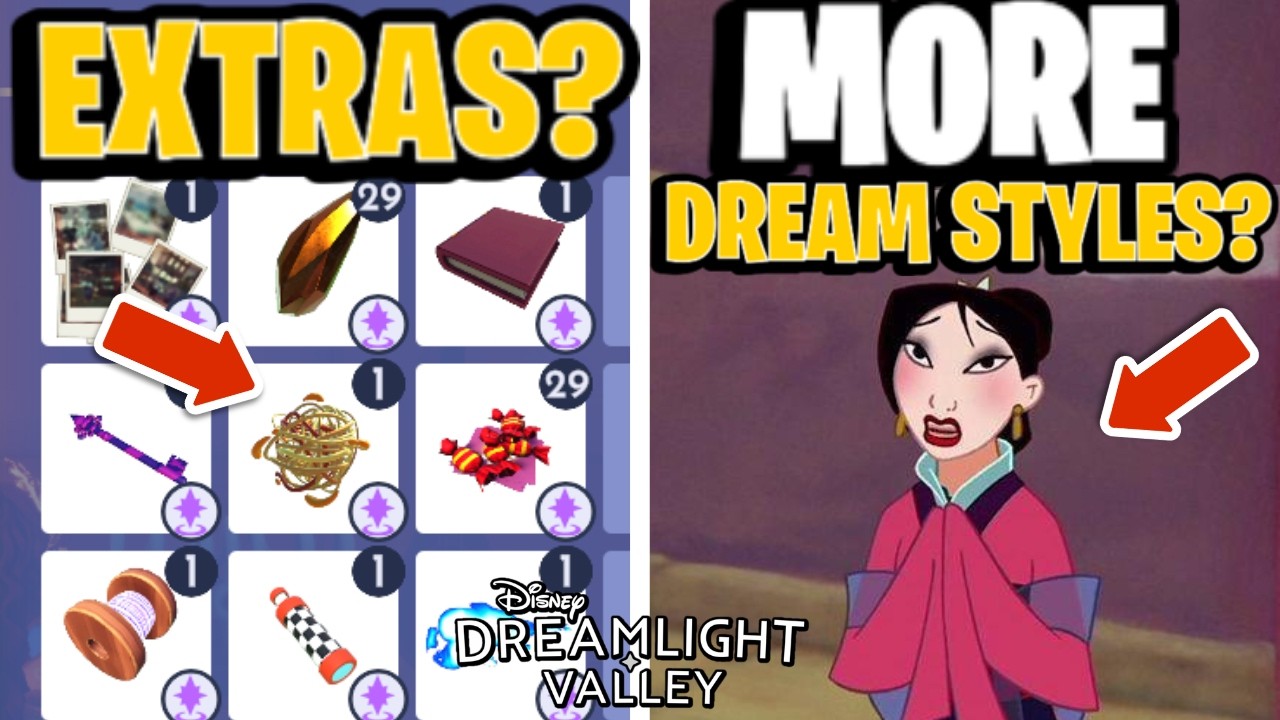 Nieużywane SEKRETNE przedmioty + Styl Mulan i inne tematy z Reddita! | Dreamlight Valley
