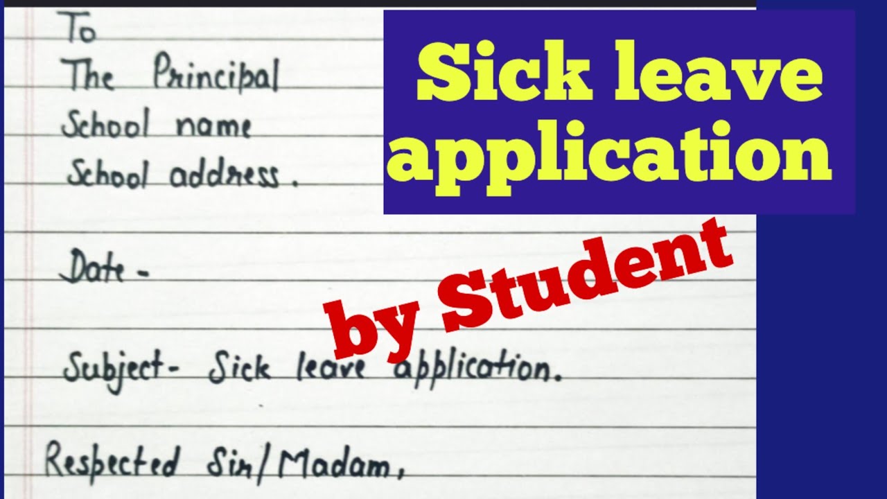 leave application for treatment|sick leave application|leave letter|#thewritingstar#sickleave