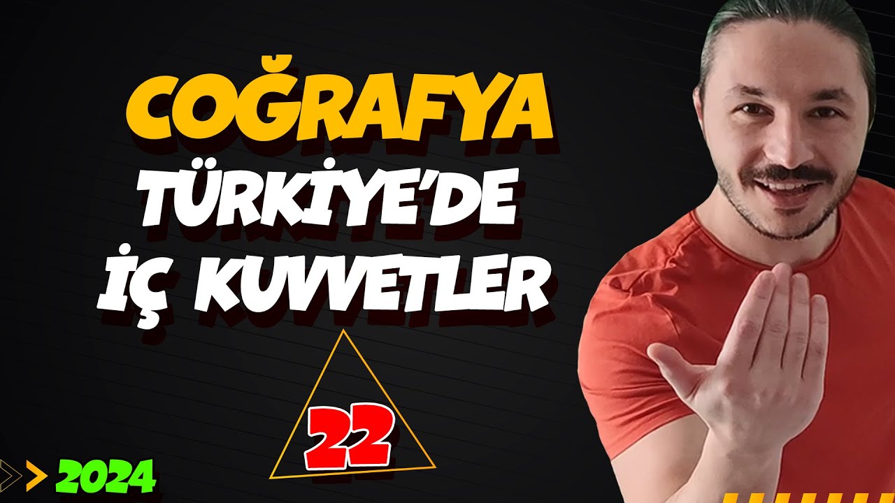 🌍TÜRKİYE'DE İÇ KUVVETLER 🔴 39 GÜNDE TYT COĞRAFYA KAMPI-22 🟡 10.SINIF COĞRAFYA 📌2025