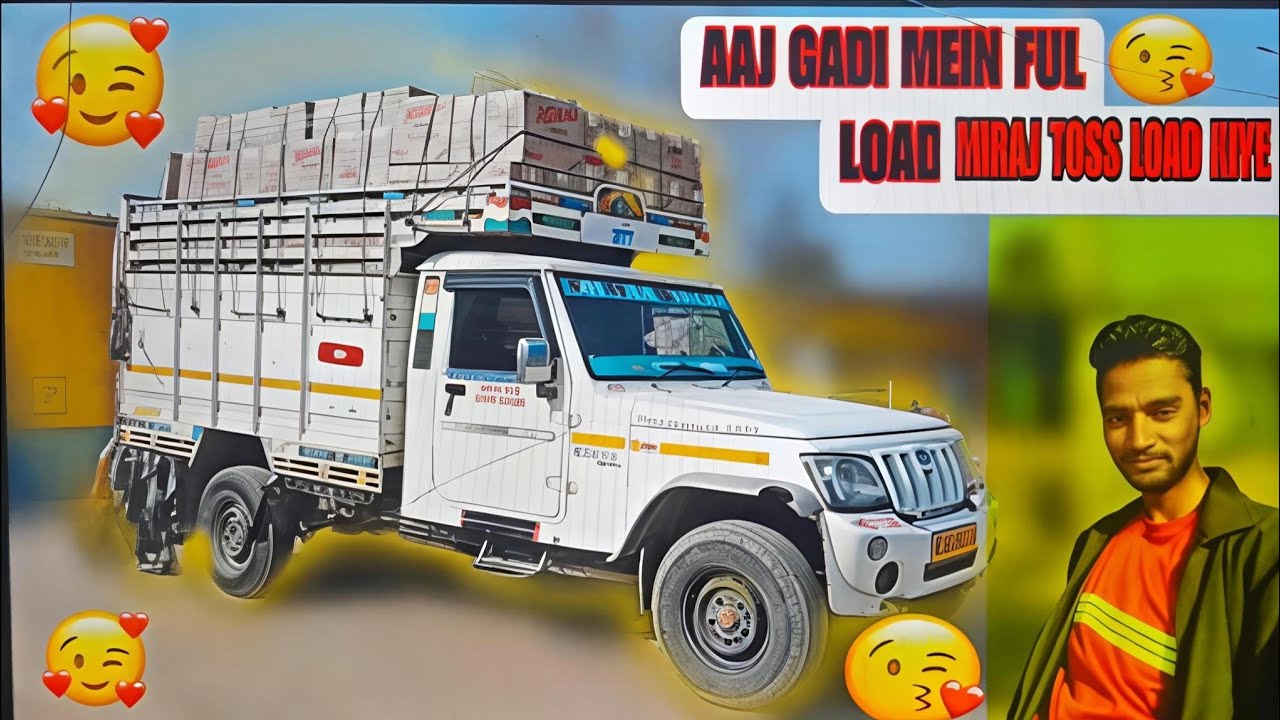 ||AAJ GADI MEIN FULL LOAD MIRAJ TOSS|| 🛻 Mahindra Bolero Pickup Full Load! Aaj kitna mal bhara?
