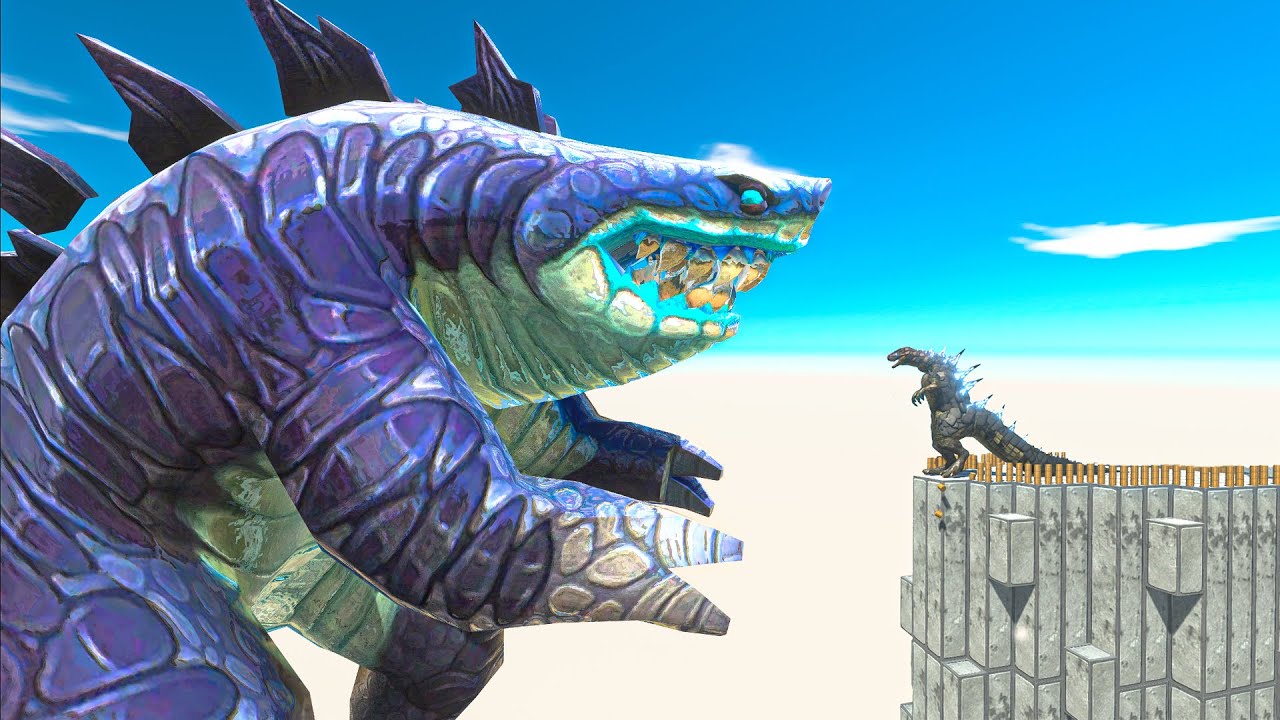 Godzilla vs Big and Little Size Units - Animal Revolt Battle Simulator