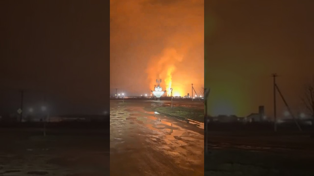 Ukraine's drones ignite Transneft's fuel hub in Krasnodar — tanks burning 500 km behind the front