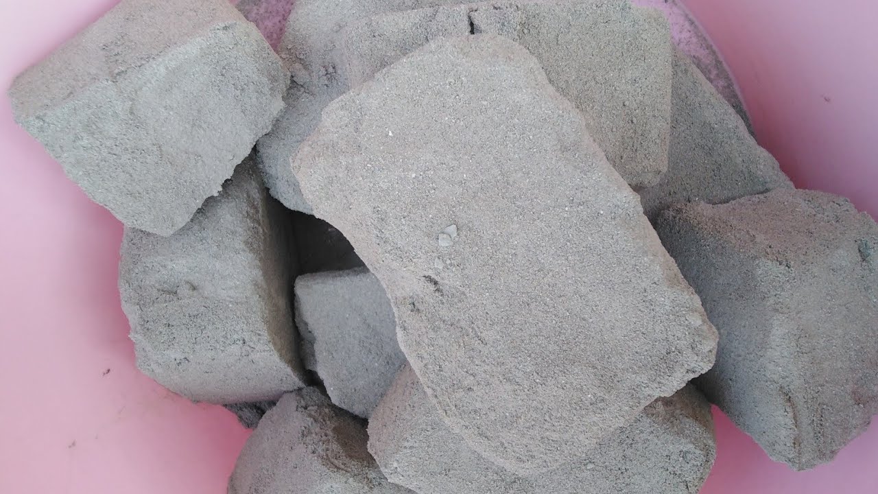Asmr sand bricks crumbling dry 😷very dusty part 1