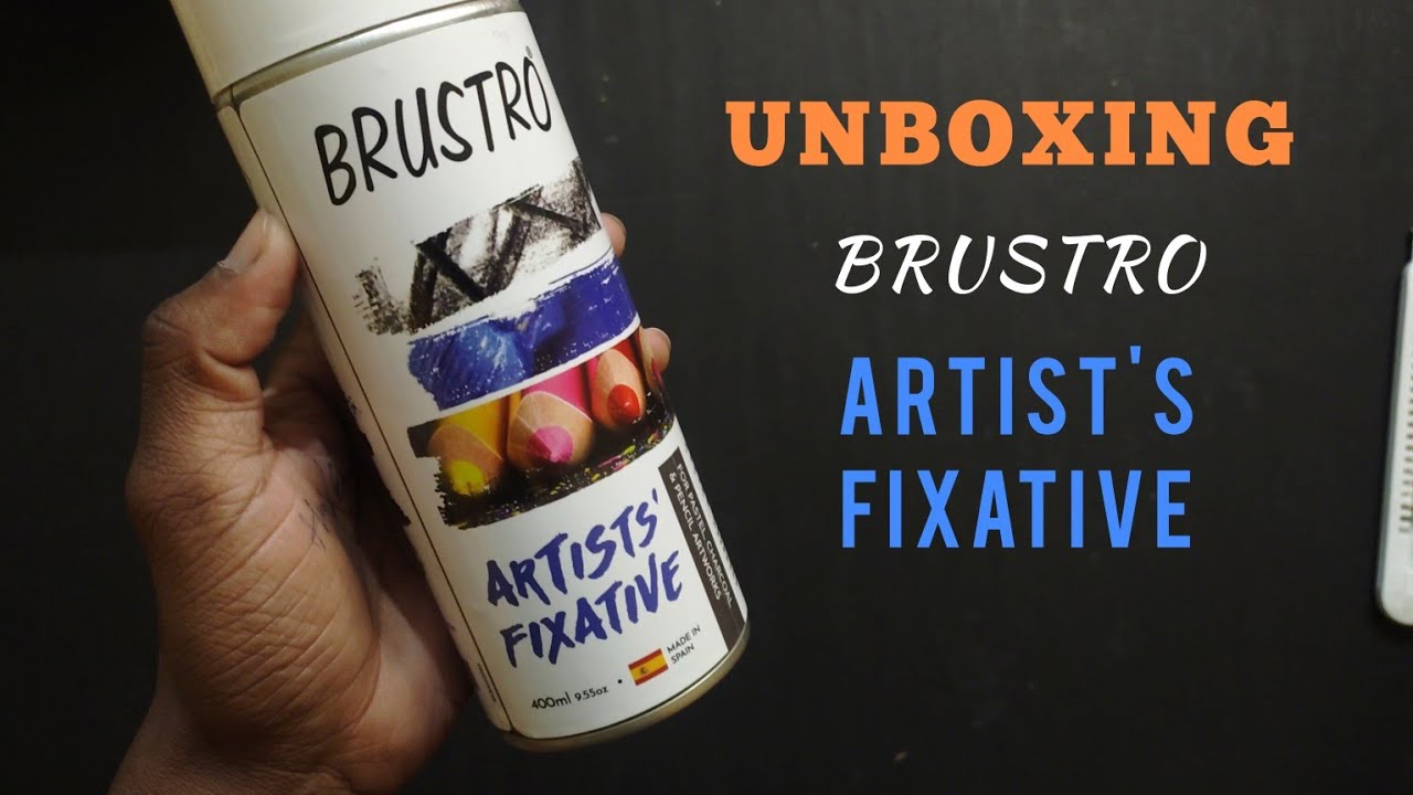 Unboxing Brustro Astist's Fixative | Brustro fixative | Best fixative for graphite- charcoal