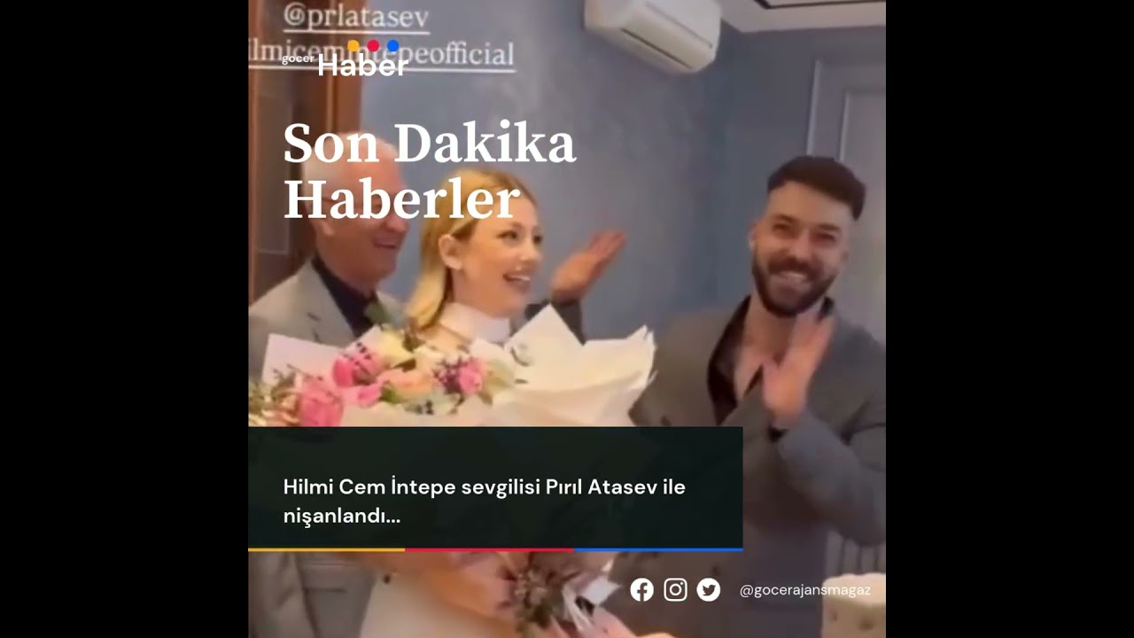 Hilmi Cem İntepe - Pırıl Atasever Nişanı #sondakika