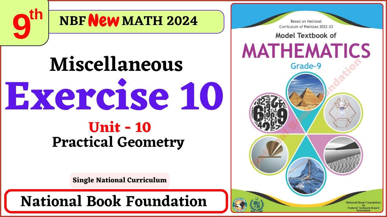 Class 9 Math Miscellaneous Exercise 10 I Unit 10 - Math 9 Misc Ex 10 chapter 10 NBF FBISE