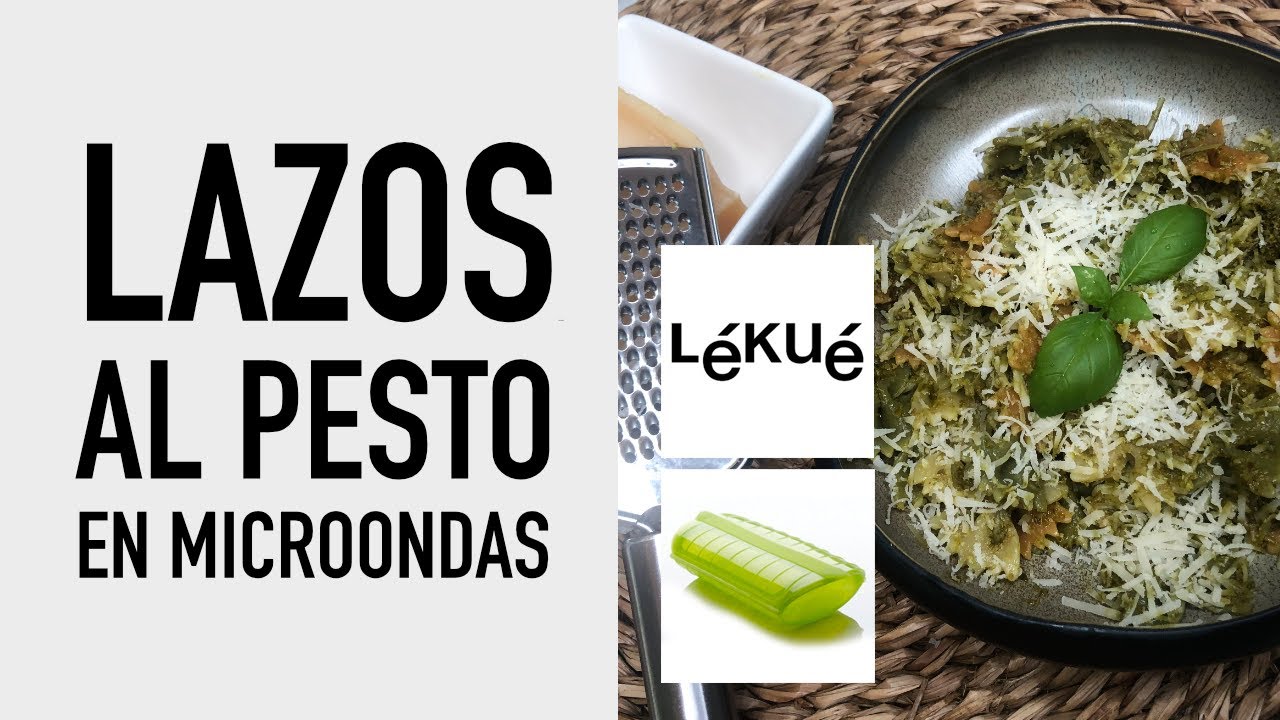 🌟LAZOS de PASTA al PESTO 🍃en ESTUCHE LÉKUÉ🌟al microondas