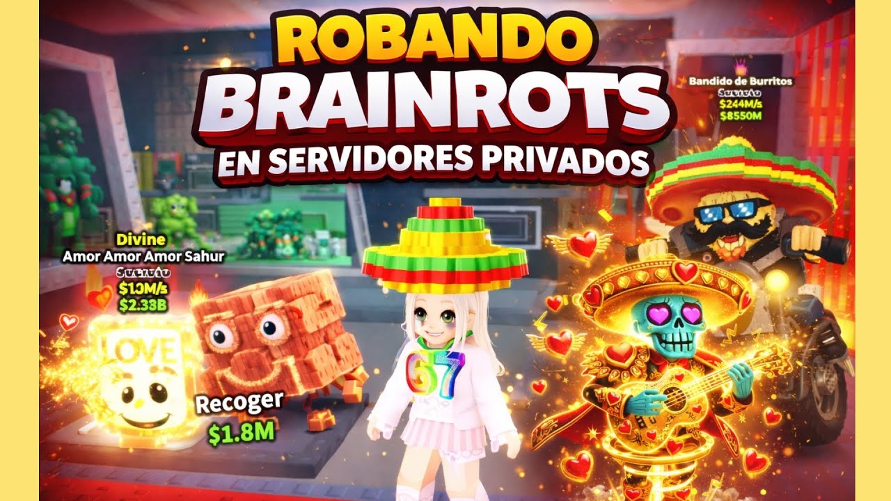 ROBA UN BRAINROT 💎 Robando Brainrots Secretos en Servidores Privados | CHILL GAMEPLAY Evento Admin