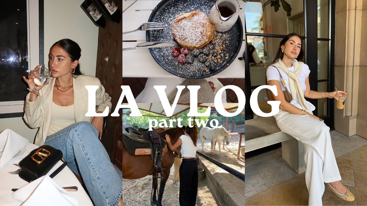 LA travel vlog ♡ horseback riding in Malibu, Nobu 4th of July party, Santa Barbara, Venice Beach!