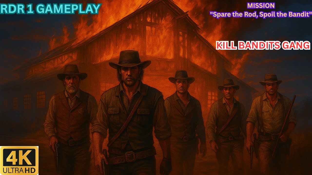 RDR1 FULL GAMEPLAY John & Marshal Save Farmers from Bandits |  (No Commentary Gameplay)