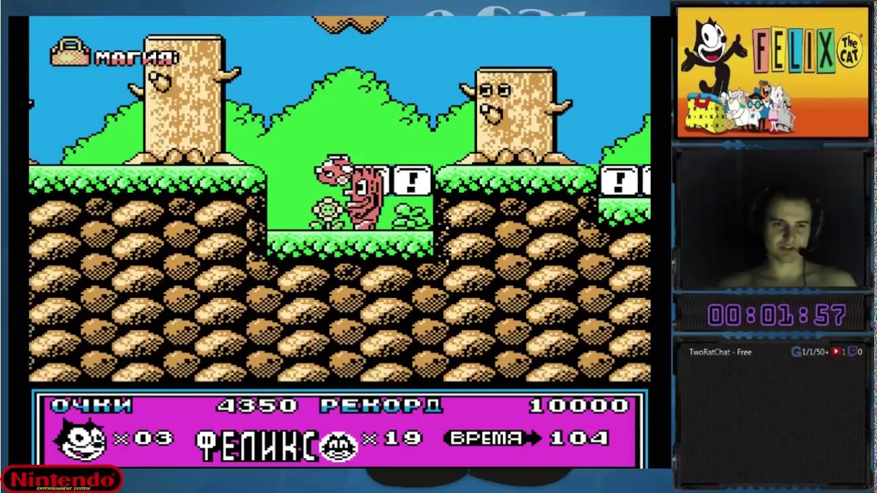 Felix the Cat прохождение 100% | Игра на (Dendy, Nes, Famicom, 8 bit) 1992. Live cтрим HD [RUS]