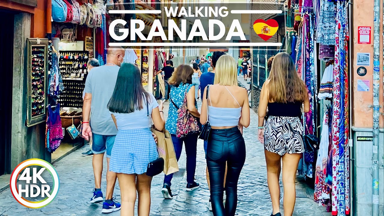 🇪🇸 HOT GRANADA, Spain - October 2021 City Center 4K HDR Walking Tour