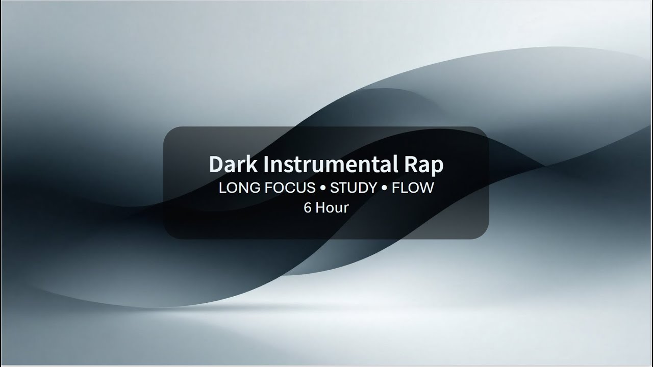 Dark Instrumental Rap for Long Focus🔥Study, Work, Flow State 6 Hours