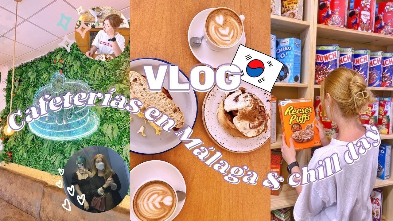 vlog. 🍰CAFETER&Iacute;AS AESTHETIC M&Aacute;LAGA y supermercado coreano | Life in Korea #urilife
