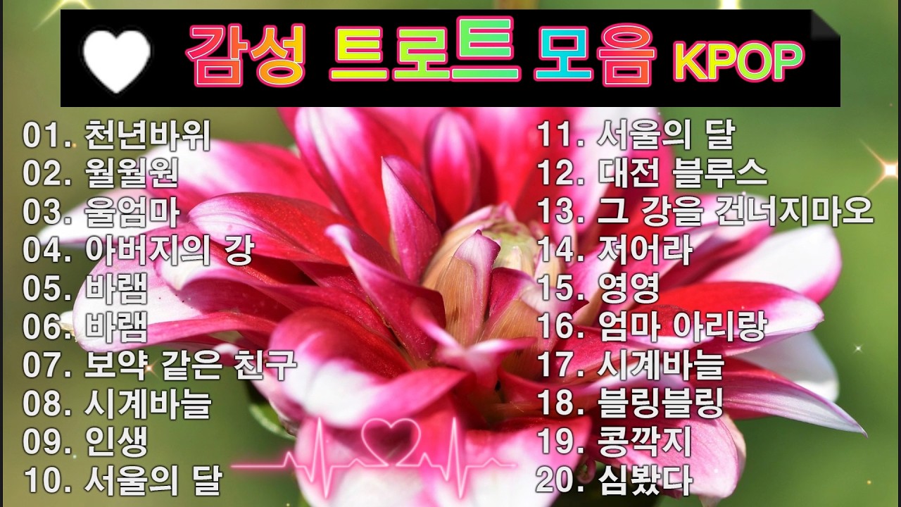 감성 트로트 모음 KPOP (TROT) PLAYLIST 💸 ( 꽃길.상사화.여인의 눈물.회룡포.바람길...) #Kpop