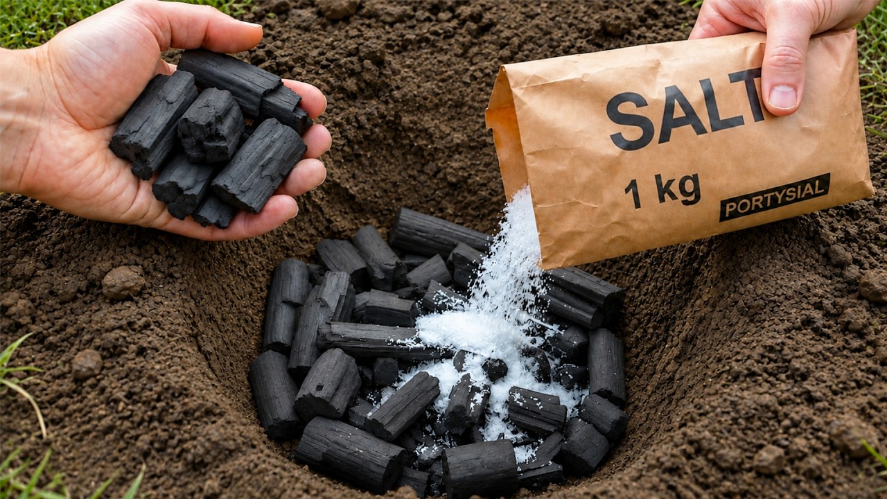Mix charcoal and salt in a hole and see what happens! Millions of people don&rsquo;t know this 😱