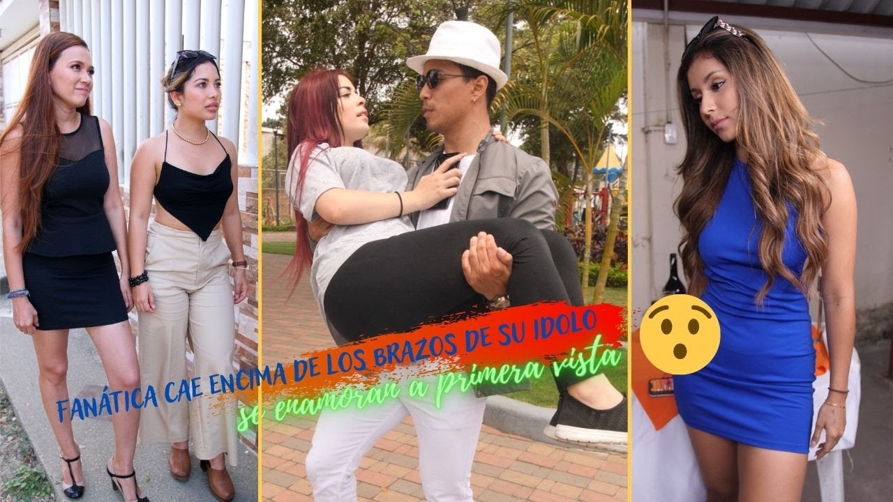 Fanática cae encima de los brazos de su ídolo 😍🥰