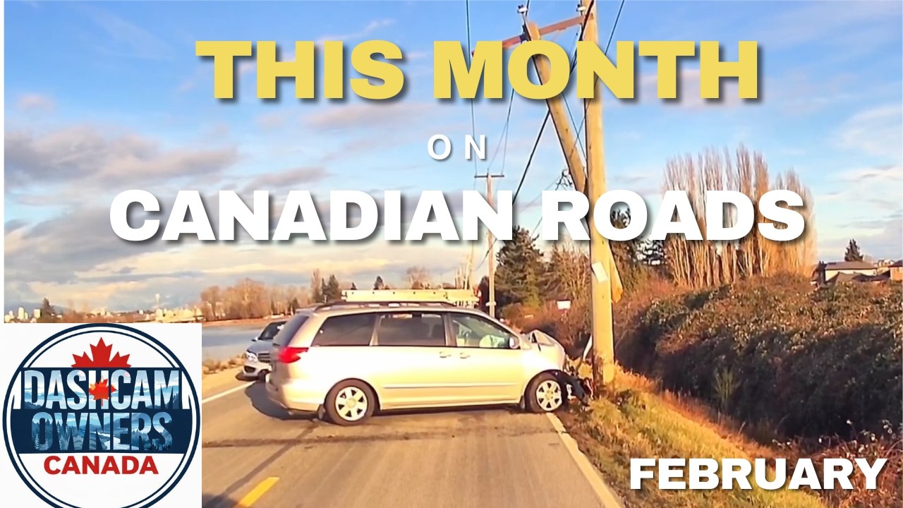 Best of Crashes, Collisions & Close Calls | This Month on Canadian Roads | February Recap