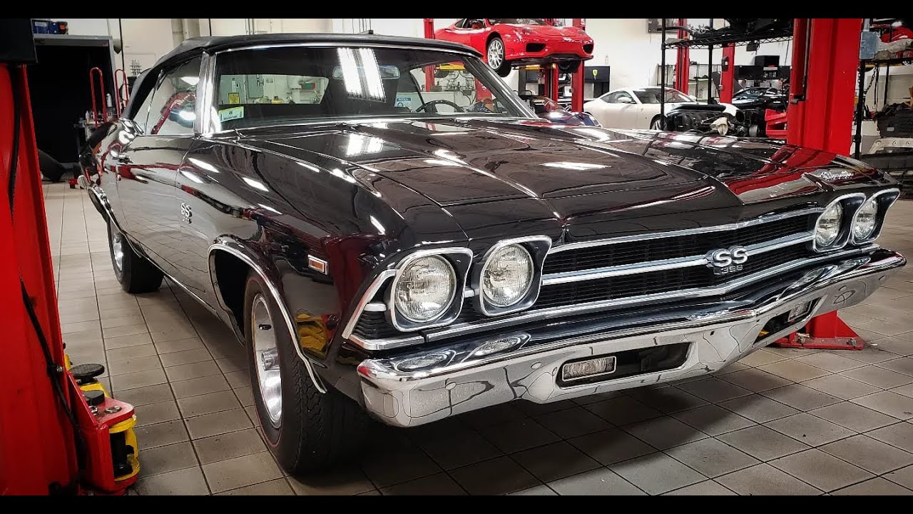1969 Chevelle droptop 396/4 speed in for a tune up and some small lighting issues