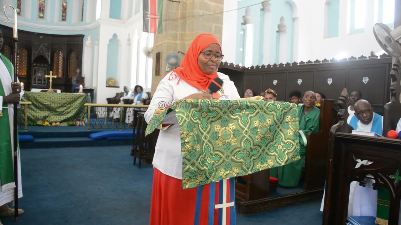 BI. ANISA ABDALLAH AKIWA KANISANI ATAMBULISHA KAMATI ANDALIZI YA ASK SHOW YA MOMBASA 2023