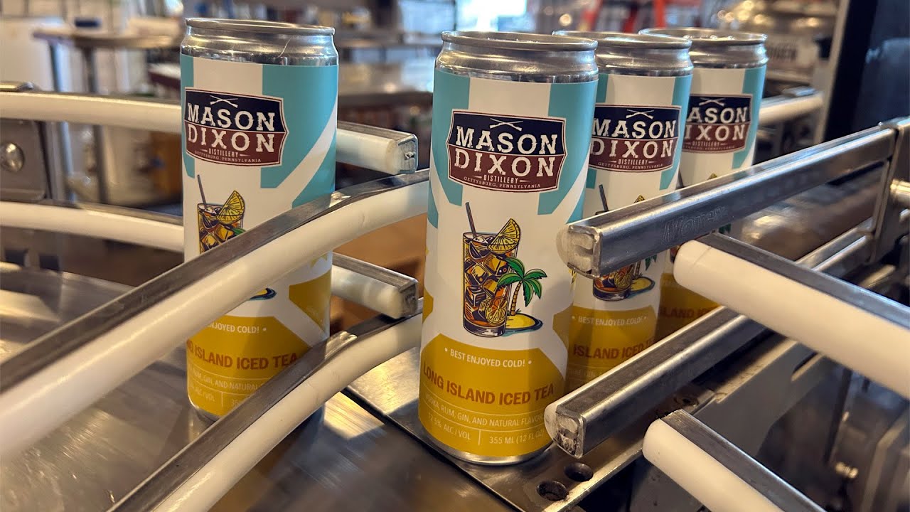 Mason Dixon Distillery Long Island Iced Tea Canned Cocktail: Behind The Scenes Canning