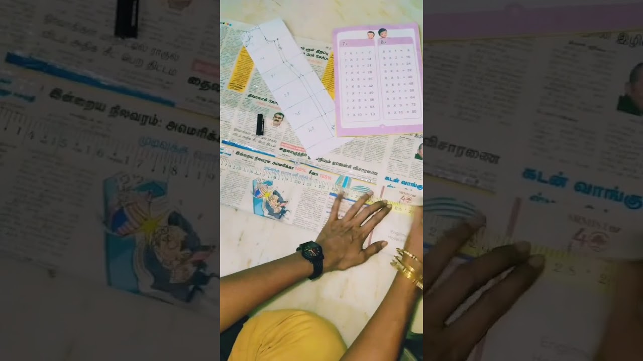 chudi top paper cutting|easy way for beginners| part 1.