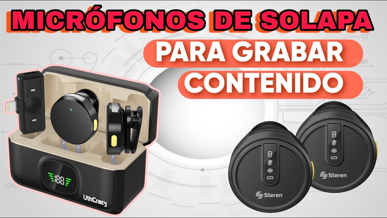 Micrófonos Inalámbricos para Creadores De Contenido 2026(Steren MIC 9100)