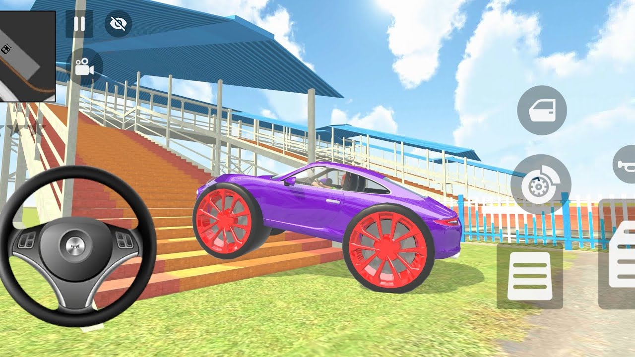 🎯Franklin his new modified car drive in rail station area 🔥in indian🇮🇳 theif auto simulator 🎮