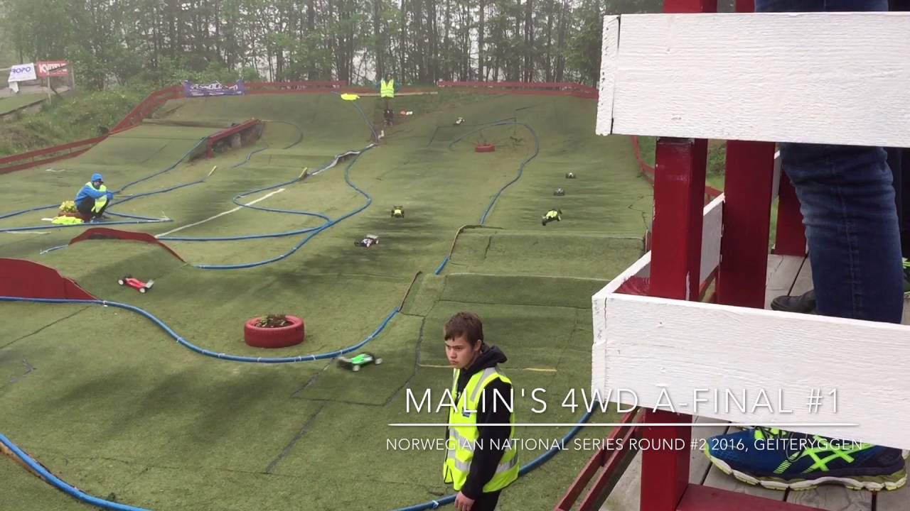 Malin's 4WD A-final #1 at round #2 of Norwegian National Series in Skien.