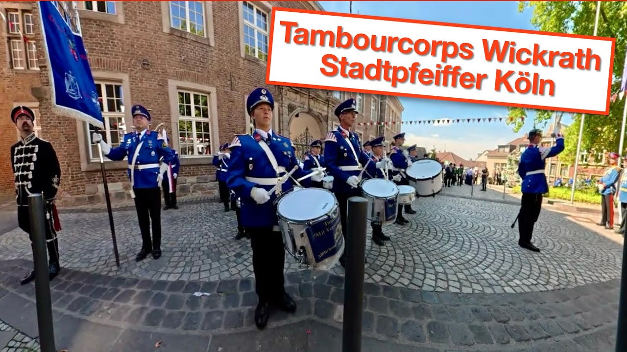 Mönchengladbach Stadtschützenfest 2025 - Tambourcorps Wickrath & Stadtpfeiffer Köln (4K)