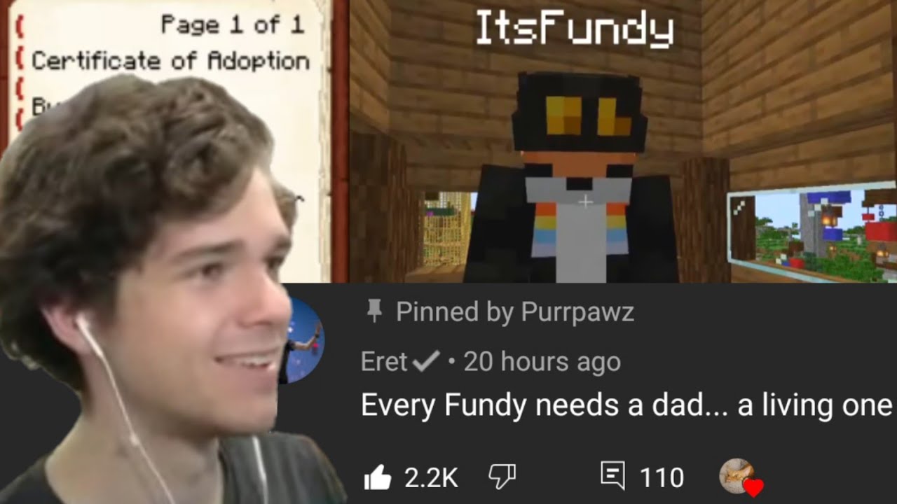 Eret adopts Fundy (Dream SMP)