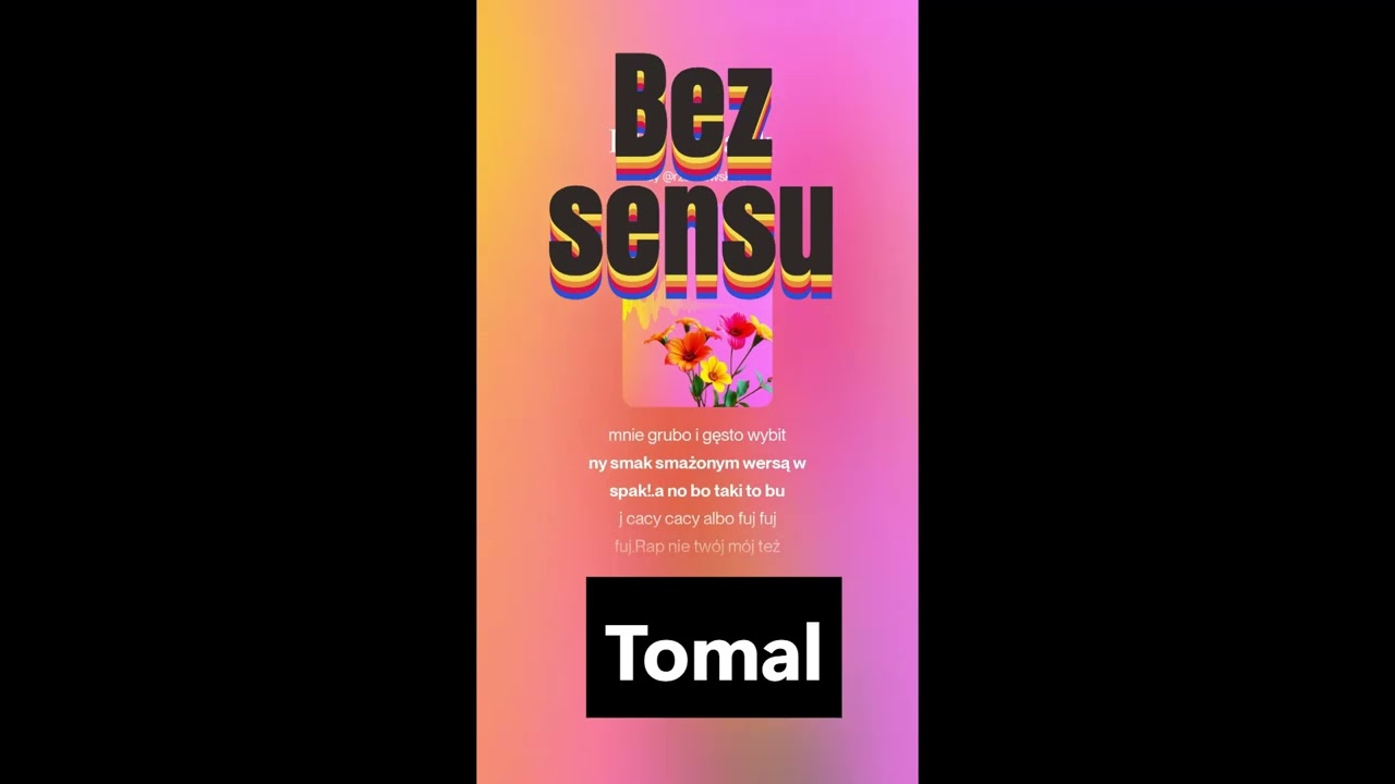 Tomal- Bez Sensu Polski Hiphop #HitNaCzasie #polskamuzyka #newmusic