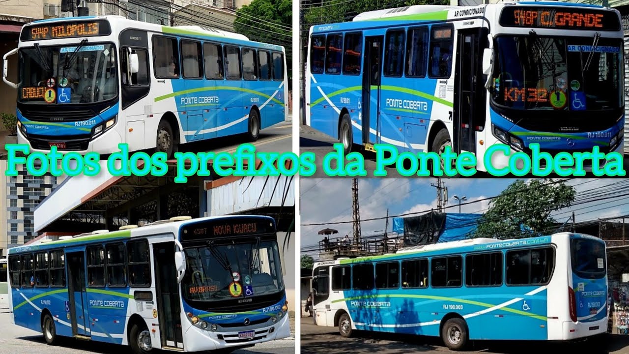 Fotos dos prefixos da Viação Ponte Coberta